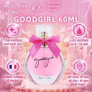 Nước Hoa Nữ Goodgirl Charme Chính Hãng Cao Cấp Mùi Hương Hoa Cỏ Nhẹ Nhàng Thanh Thoát Lưu Hương Lâu 7-10 Tếng 60Ml - Charme