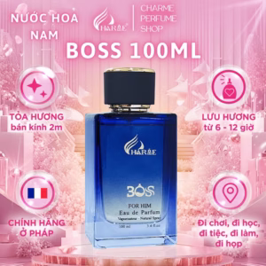 Nước Hoa Nam Cao Cấp, Charme Boss, Hương Phương Đông, Hương Thơm Mạnh Mẽ, Lưu Hương Lâu, Dành Cho Nam, 100Ml - Charme