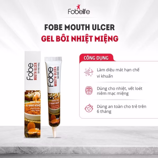Gel Nhiệt Miệng Từ Thiên Nhiên Fobe Mouth Ulcer Tuýp 10G - Fobelife