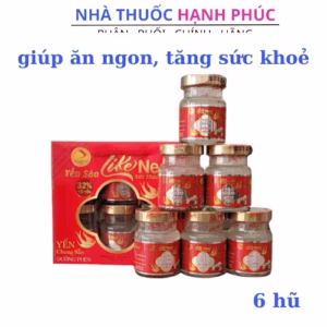 Tổ Yến Chưng Cao Cấp Đường Phèn Like Nest Giúp Ăn Ngủ Ngon, Tăng Sức Khoẻ Hộp 6 Hũ - Gia Bảo
