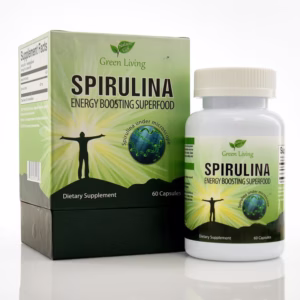Viên Uống Bồi Bổ Sức Khỏe, Tăng Đề Kháng Chiết Xuất Tảo Biển Green Living Spirulina (60 Viên)