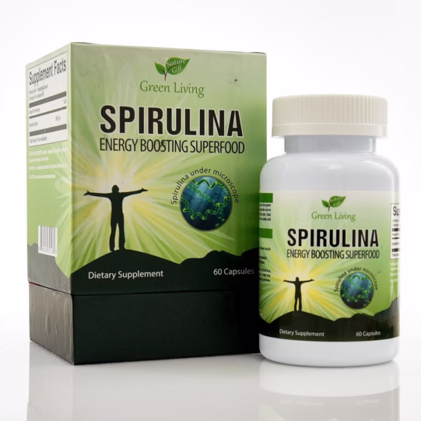 Viên Uống Bồi Bổ Sức Khỏe, Tăng Đề Kháng Chiết Xuất Tảo Biển Green Living Spirulina (60 Viên)