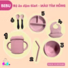 Bộ Ăn Dặm 6In1 Silicon Cao Cấp (Màu Tím Hồng)- Bebu - Ảnh 6