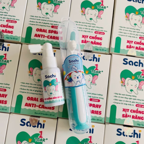 Xịt Chống Sâu Răng Sachi 30Ml Cho Bé Tặng Kèm Bàn Chải L104 - Lady'S Passion