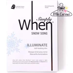 Mặt Nạ Simply When Snow Song Illuminate Chính Hãng - Cấp Ẩm Sâu, Làm Sáng Da, Phù Hợp Mọi Loại Da Mpf15 - Min Corner