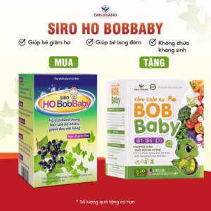 Siro Ho Cho Bé Bobbaby Dân Khang Hỗ Trợ Thanh Họng Giảm Đau Rát Do Ho - Dân Khang