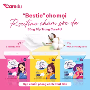 [ Mua 2 Tặng 1 ] Bông Tẩy Trang Cao Cấp 3 Lớp 233 Miếng_Care4165_ Care4U