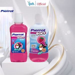 [ Mua 2 Tặng 1 Xịt Thơm Miệng ] Nước Súc Miệng Trẻ Em Piwy Hương Dâu Tây 500Ml-Pierrot