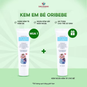 Kem Dưỡng Ẩm Da Ngăn Ngừa Rôm Sẩy Và Hăm Tả Em Bé Oribebe 30G