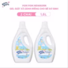 [Combo 2 Chai 1.6L] - Dành Cho Bé Sơ Sinh - Gel Giặt Xả 2In1- Sạch Sâu - Kháng Khuẩn - Khử Mùi Nôn Trớ, Ọc Sữa, Tè Khai-Lưu Hương Phấn Thơm Dịu Nhẹ- - Ảnh 2