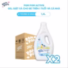 [2 Thùng 8 Chai 1.6L] - Dùng Cho Cả Nhà - Gel Giặt Xả 2In1"Lành" - Tích Hợp Kháng Khuẩn An Toàn Cho Đồ Lót - Ảnh 2