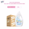 [Thùng 4Chai] - Dành Cho Bé Sơ Sinh - Gel Giặt Xả 2In1- Sạch Sâu - Kháng Khuẩn - Khử Mùi Nôn Trớ, Ọc Sữa, Tè Khai-Lưu Hương Phấn Thơm Dịu Nhẹ - Ảnh 2