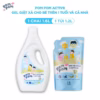 [Combo Refill] - Dành Cho Cả Nhà - Gel Giặt Xả 2In1"Lành" - Sạch Sâu Vết Bẩn - Dưỡng Mới Vải - Lưu Hương Tích Hợp Kháng Khuẩn An Toàn Cho Đồ Lót - Ảnh 2