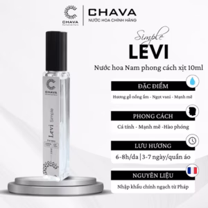 Nước Hoa Nam Mini Simple Levi 10Ml Phong Cách Xịt - Chava