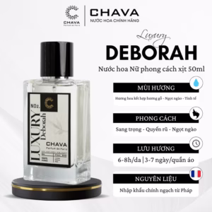 Nước Hoa Nữ Luxury Deborah 50Ml Phong Cách Xịt - Chava