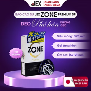 Bao Cao Su Jex - Zone Premium 5P Hộp 5 Bao