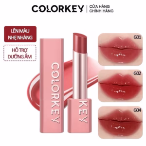 Son Thỏi Có Màu Dưỡng Ẩm, Căng Bóng Môi Colorkey Juicy Glow Lipstick