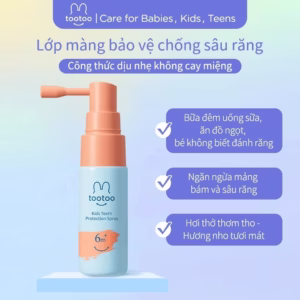 Xịt Bảo Vệ Răng Miệng Tootoo Hương Nho 20Ml Cho Trẻ Từ 6 Tháng Tuổi
