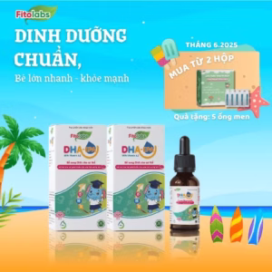 [Combo 2] Dha Nhỏ Giọt Thông Minh, Sáng Mắt - Fitolabs Dha-Epa With Vitamin A,E Lọ 20Ml