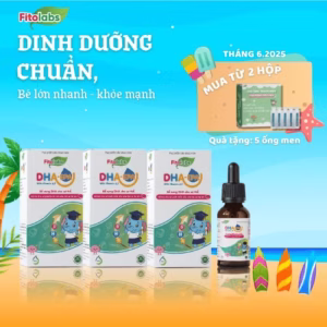 [Combo 3] Dha Nhỏ Giọt Thông Minh, Sáng Mắt - Fitolabs Dha-Epa With Vitamin A,E Lọ 20Ml