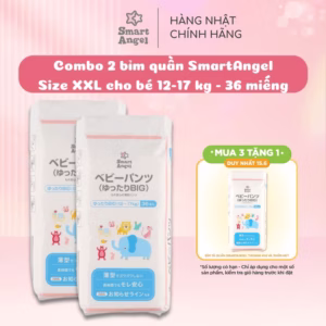 Combo 2 Tã/Bỉm Quần Rộng Smart Angel Cho Bé Từ 12-17Kg 36 Miếng (Hàng Nội Địa Nhật)
