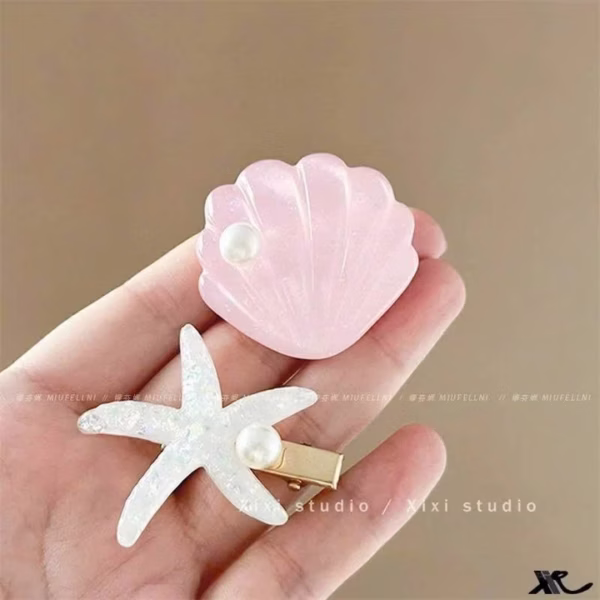 Kẹp Tóc Vỏ Sò – Phụ Kiện Đi Biển Siêu Đẹp