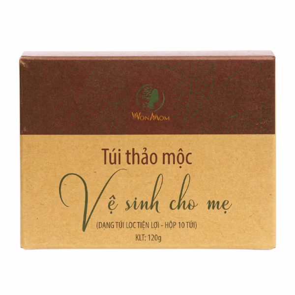 Túi Thảo Mộc Xông Vùng Kín Kháng Khuẩn, Se Khít (10 Túi - 120G) Wonmom