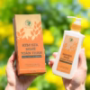 Bộ Sáng Hồng Da Toàn Diện, Làm Sạch Sâu Da Mặt, Trị Mụn, Dưỡng Trắng Hồng Body Wonmom (1 Sữa Rửa Mặt + 1 Kem Sữa Nghệ) - Ảnh 8