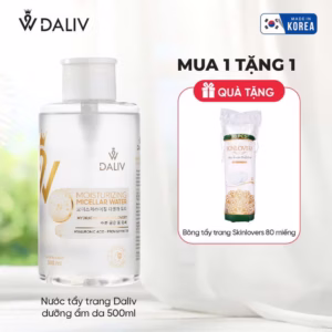 [Tặng Bông Tẩy Trang ] Nước Tẩy Trang Daliv Dưỡng Ẩm Da 500Ml