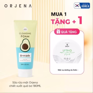 [ Tặng Mặt Nạ ] Sữa Rửa Mặt Chiết Xuất Quả Bơ Cho Da Khô 180Ml Orjena