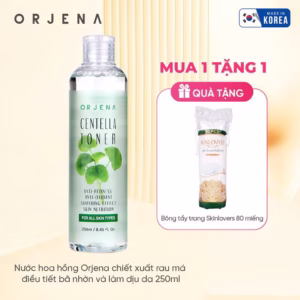 [ Tặng Bông Tẩy Trang ] Nước Hoa Hồng Chiết Xuất Rau Má Điều Tiết Bã Nhờn Và Làm Dịu Da 250Ml Orjena