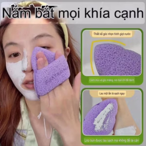 Miếng Mút Rửa Mặt Bọt Biển ( Sét 3 Miếng )