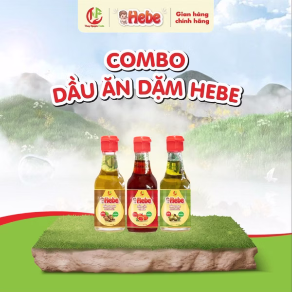 Combo 3 Dầu Gấc - Dầu Olive - Dầu Óc Chó 60Ml Hebe