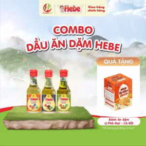 Combo 3 Dầu Olive - Cá Hồi - Dầu Mè 60Ml Hebe