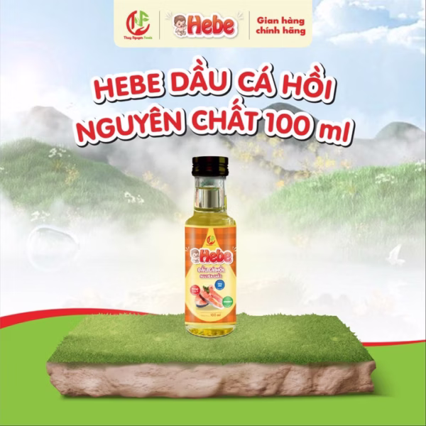 Dầu Cá Hồi Nguyên Chất 100Ml - Hebe