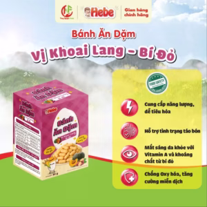 Bánh Ăn Dặm Hebe -Khoai Lang - Bí Đỏ 30G