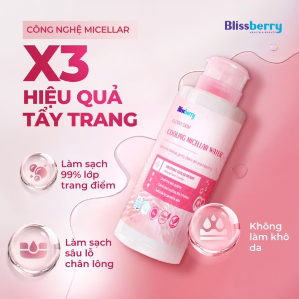 Nước Tẩy Trang Sạch Sâu, Dịu Nhẹ Blissberry 200Ml