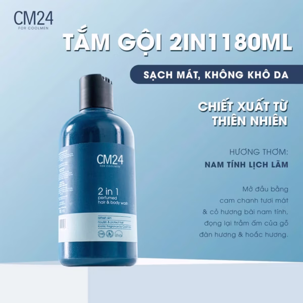 Tắm Gội Nam 2In1 Hương Nước Hoa Cm24 180Ml