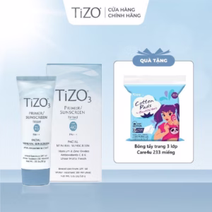 Kem Chống Nắng Khoáng Chất Kiêm Kem Lót Có Màu Spf40 Pa+++ 50G Tizo3