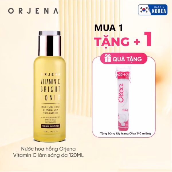 Nước Hoa Hồng Orjena Vitamin C Làm Sáng Da 120Ml