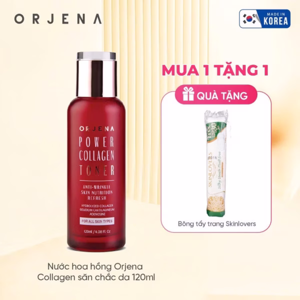 Nước Hoa Hồng Orjena Collagen Săn Chắc Da 120Ml