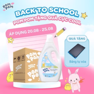 [Thùng 4Chai] - Dành Cho Bé Sơ Sinh - Gel Giặt Xả 2In1- Sạch Sâu - Kháng Khuẩn - Khử Mùi Nôn Trớ, Ọc Sữa, Tè Khai-Lưu Hương Phấn Thơm Dịu Nhẹ