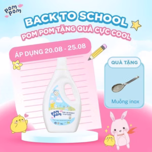 Chai 1.6L - Dành Cho Bé Sơ Sinh - Gel Giặt Xả 2In1 - Sạch Sâu Kháng Khuẩn - Khử Mùi Nôn Trớ, Ọc Sữa, Tè Khai-Lưu Hương Phấn Thơm Dịu Nhẹ