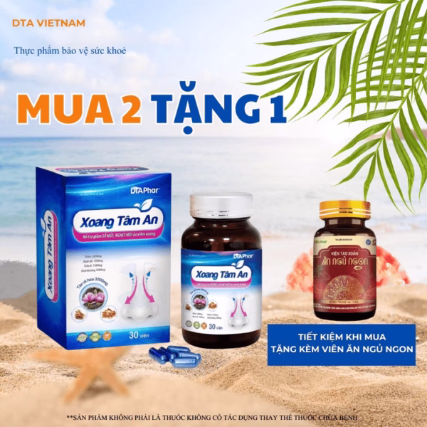 Viên Uống Xoang Tâm An Hỗ Trợ Giảm Cái Triệu Chứng Sổ Mũi Nghẹt Mũi Do Viêm Xoang Viêm Mũi Dị Ứng Hộp 30 Viên