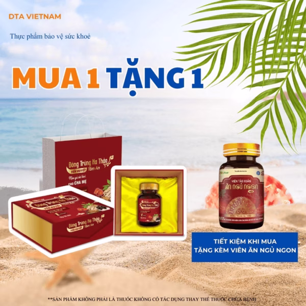Viên Uống Đông Trùng Hạ Thảo Yến Huyết Hỗ Trợ Bồi Bổ Cơ Thể Giảm Mệt Mỏi Hộp 30 Viên Kèm Túi