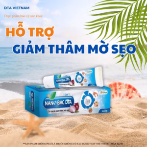 Kem Bôi Nano Bạc Dta Giúp Tái Tạo Da Giảm Thâm Mờ Sẹo Dùng Được Cho Phụ Nữ Có Thai Và Trẻ Sơ Sinh Tuýp 20G
