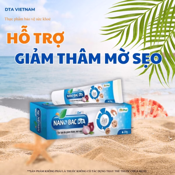Kem Bôi Nano Bạc Dta Giúp Tái Tạo Da Giảm Thâm Mờ Sẹo Dùng Được Cho Phụ Nữ Có Thai Và Trẻ Sơ Sinh Tuýp 20G