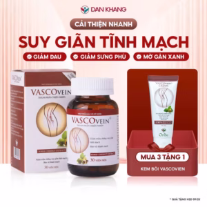 Viên Uống Hỗ Trợ Và Phòng Ngừa Suy Giãn Tĩnh Mạch Vascovein- Dân Khang