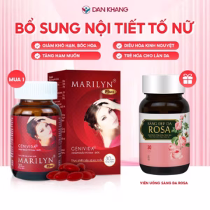 Hộp 30 Viên Uống Bổ Sung Nội Tiết Tố Nữ Marilyn Plus - Dân Khang