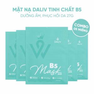 Combo 10 Tặng 2 Mặt Nạ Daliv Tinh Chất B5 Dưỡng Ẩm, Phục Hồi Da 27G